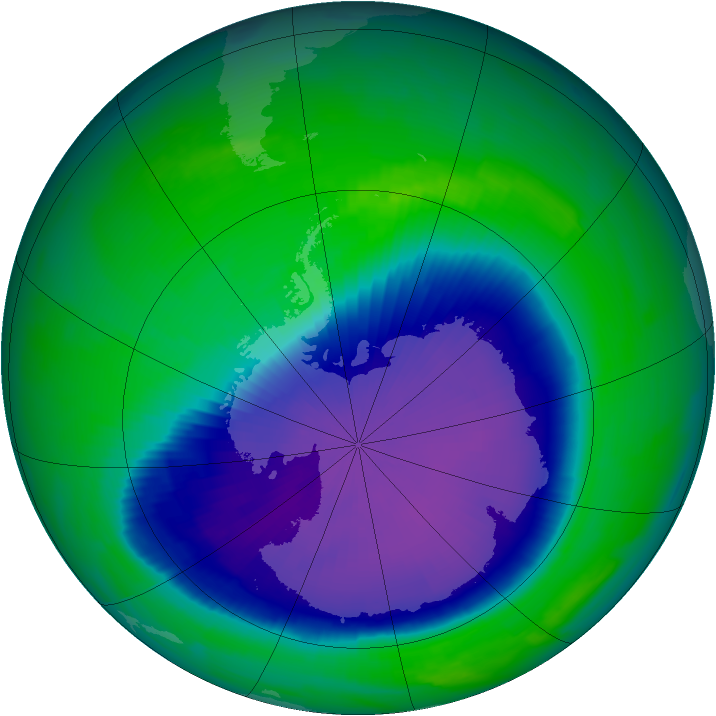 Ozone Map 1997-10-25
